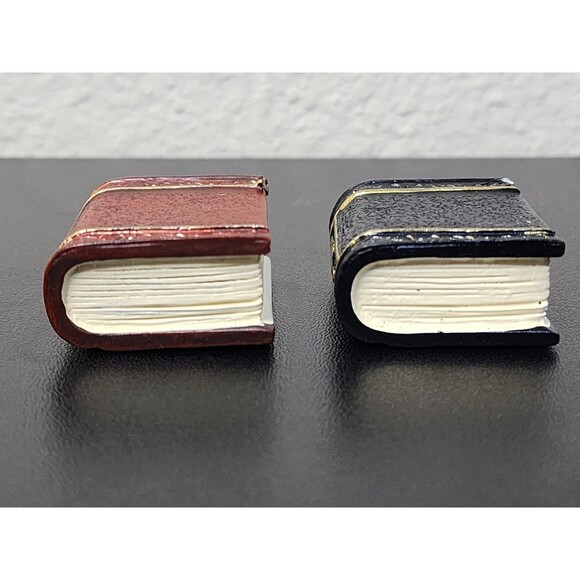 Tiny Ceramic Grimoire of Magic – Red & Black Spellbook Keychain - Picture 11 of 12